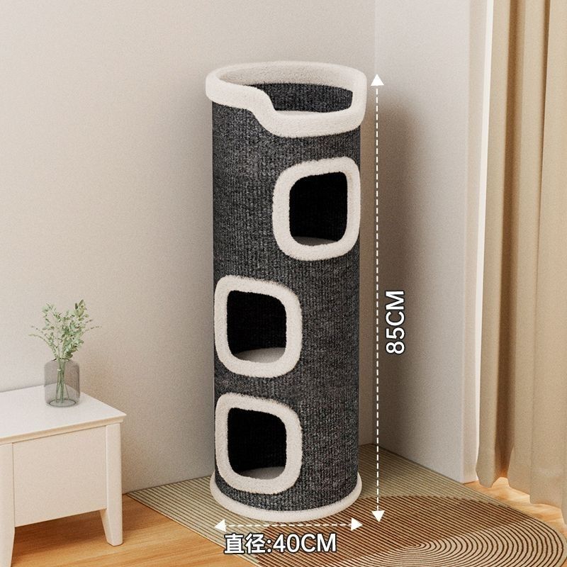 猫窝猫爬架猫树一体多层半封闭豪华树洞冬天耐磨小户型冬季保暖