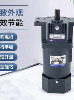 热销TVT调速电机单相220V60W供料分托机专用减速电机调速马达热销