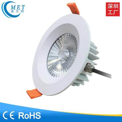 筒灯高品质12w15w20wcob防水筒灯出口led防水厂家直销