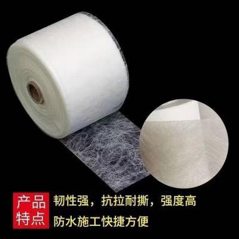 40克抗撕裂布塑纤布屋顶彩钢瓦阴角裂缝修防水聚酯布无纺布补漏涂