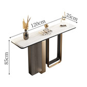 意式 台岩板进门玄关柜轻奢风现代简约门厅端景极简隔断入户玄关台