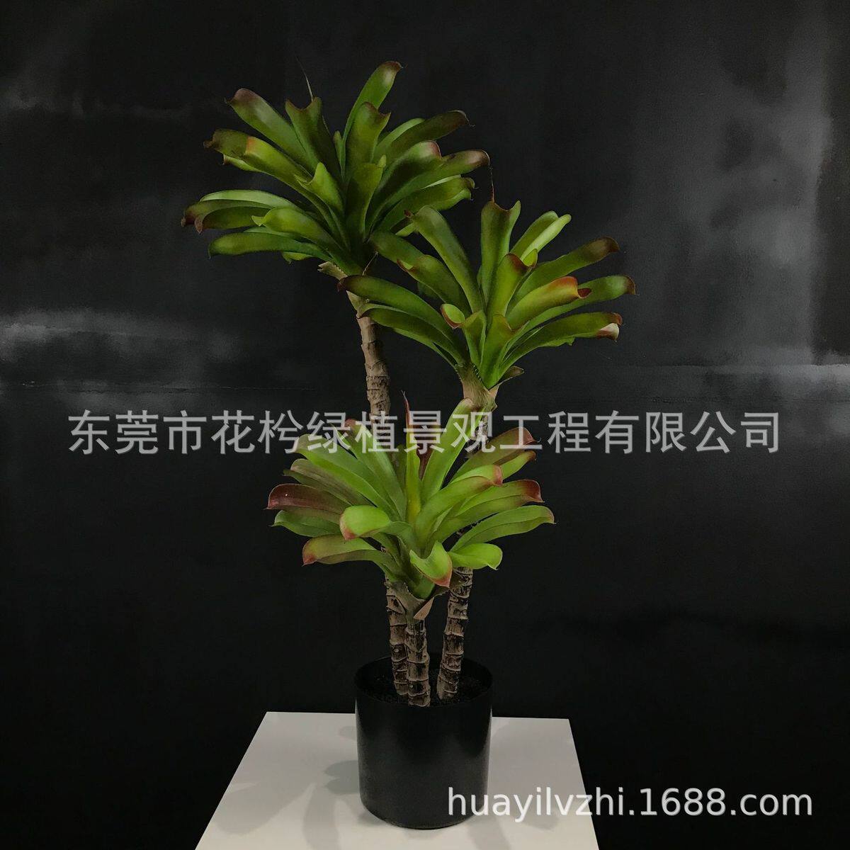 仿真植物客厅盆栽落地橱窗摆件造景室内装饰仿真绿红剑麻龙舌兰