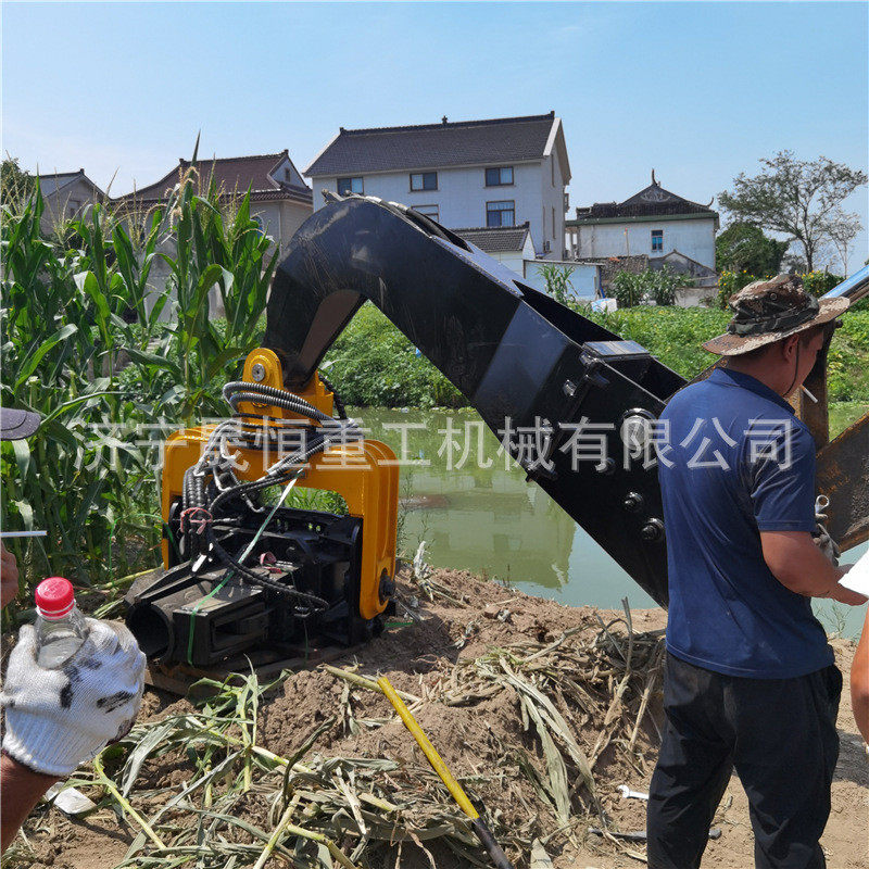 热销挖机带钢液压桩打桩锤液压振动打桩锤工字桩板打桩臂河道支护,玩具/童车/益智/积木/模型,搭建建筑/DIY建筑艺术玩具,淘宝优惠券,粉丝福利购,淘宝优惠卷