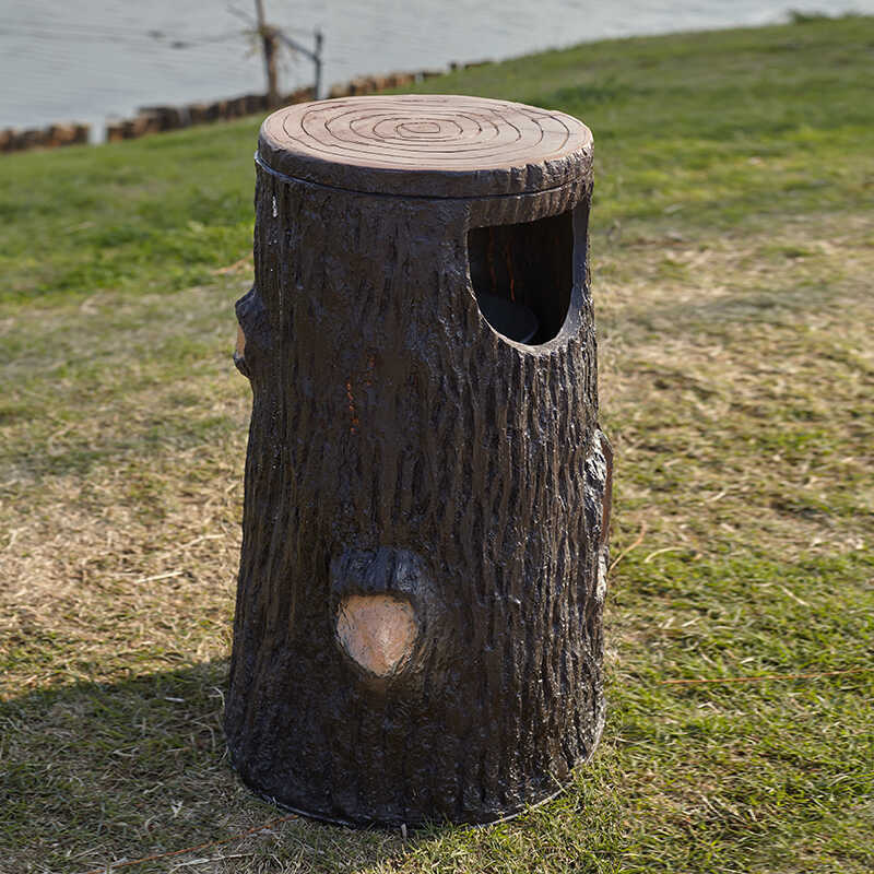 lz公园景区仿仿树桩垃圾桶园林创意户外室外新款垃圾箱分类仿木雕
