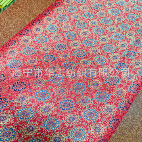 150cm织锦缎包装布织金锦旗锦盒面料唐卡桌旗茶垫等服装面料