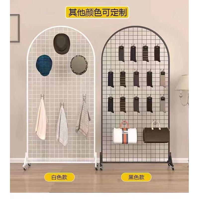 圆形网格展示架幼儿园美移动置物架作品书法画展铁艺架子立式工区