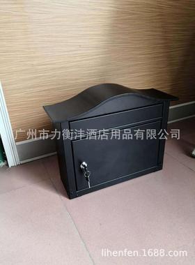 别墅信报箱挂式信箱户外信报箱铁烤漆信件箱邮筒黑色厂家制ding