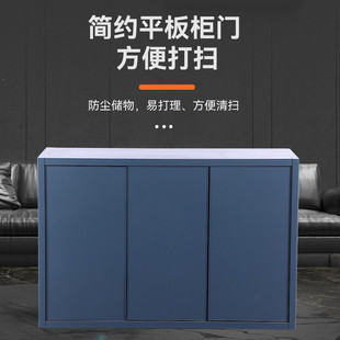 热销松宝铝合金鱼缸底柜底座滤造景承重地柜封闭底草缸带门海缸柜