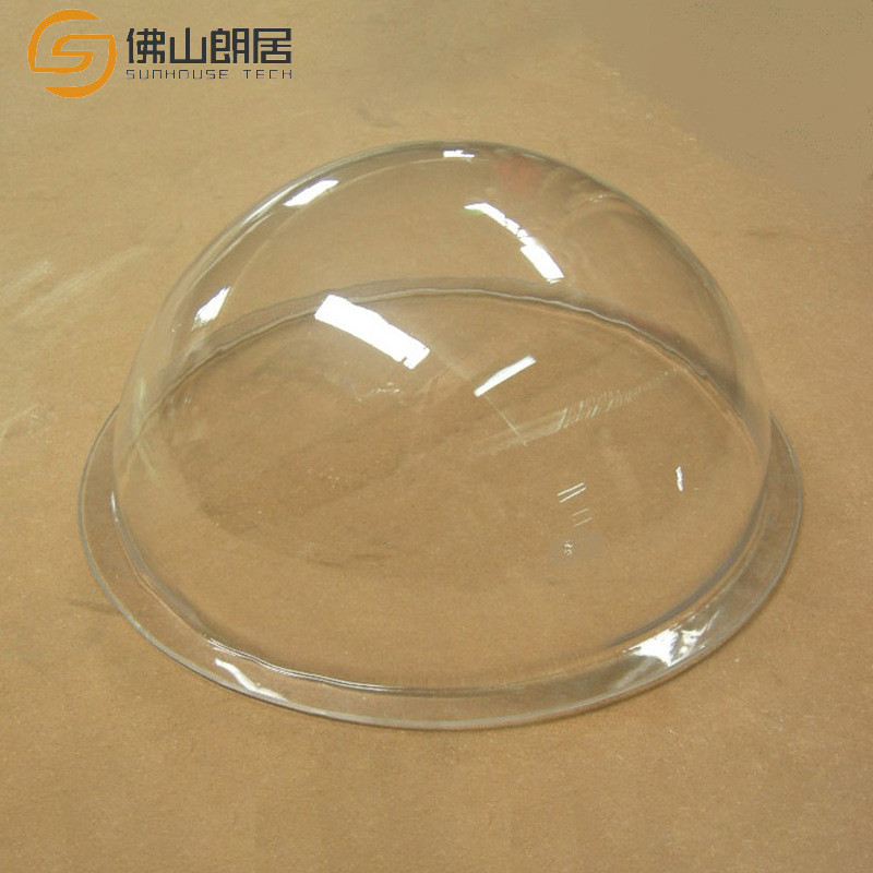透明pc塑料圆形罩定制防护罩半圆球陈列罩pc耐力板吸塑吹塑加工