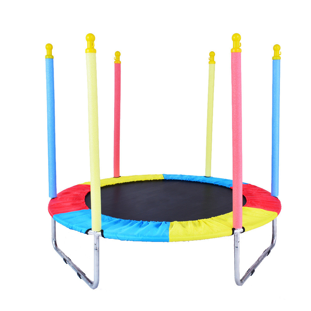 蹦蹦床跳儿童蹦床室外运动健身商用跳跳床彩色带护网室内床批发