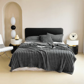 轻奢纯色兔毛冬季 毛毯绒加厚盖毯办公室午睡毯沙发盖毯多功能