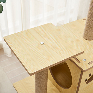 猫爬架睡玩一体宠物用品荡秋千跳板猫猫猫窝猫爬梯防护栏猫爬架