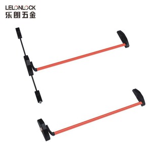 乐朗门锁式推杆锁平推式防火门锁逃生下压推杆锁消防门锁安全通