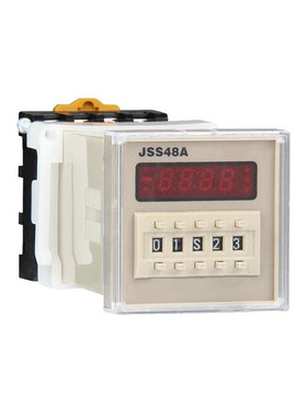 热销多功能数显时间继电器JSS48A高精度数显可调通电延时计时器库