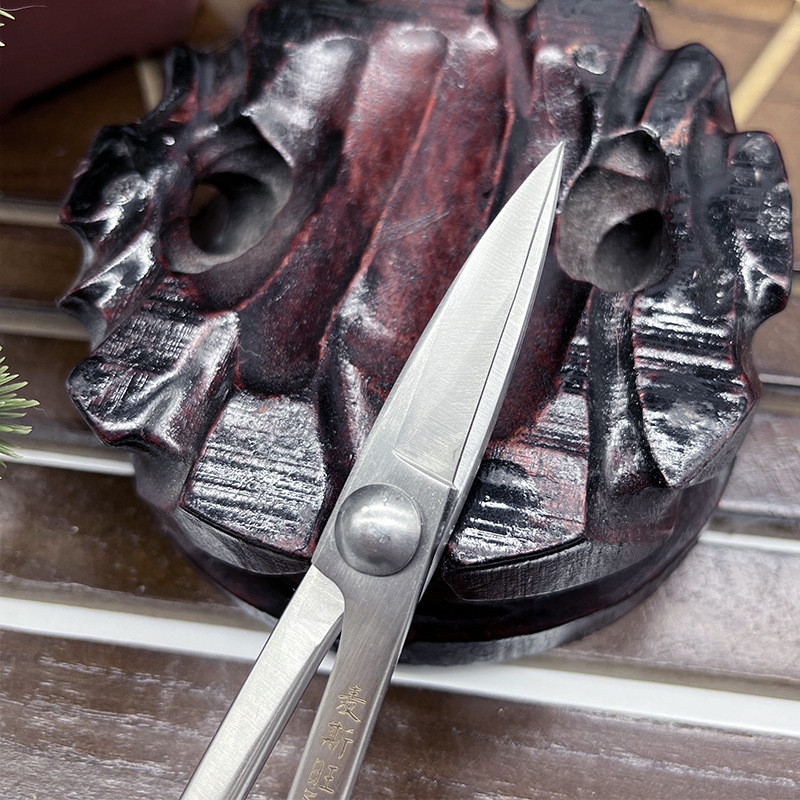 剪不锈钢长柄叶芽剪园艺剪修枝剪芽批发嫩叶剪盆景园艺工具