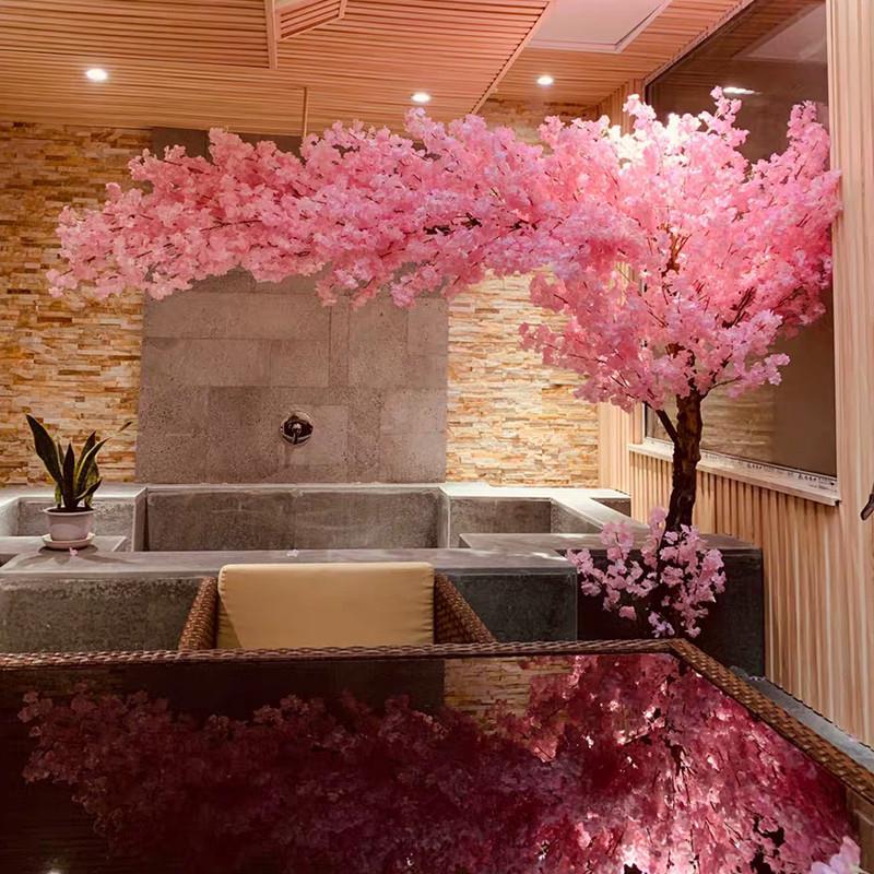 仿真樱花树室内装饰假桃花树许愿树大型商场酒店橱窗景区造景厂家