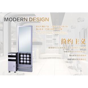 现代简约镜台带柜子组合式理发店发廊美容院专用商业镜台化妆台