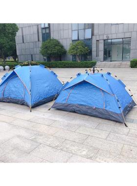 户外用品露营帐篷野营帐篷2-3-4人全自动帐篷弹簧式速开防晒双层