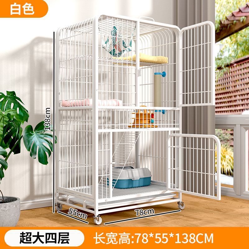 热销三层笼子家用室内自由空间猫咪窝房子舍小型号两层猫笼别墅