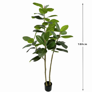 仿真装饰北欧仿生绿植橡胶树植物盆栽室内家居客厅落地橡皮树盆景