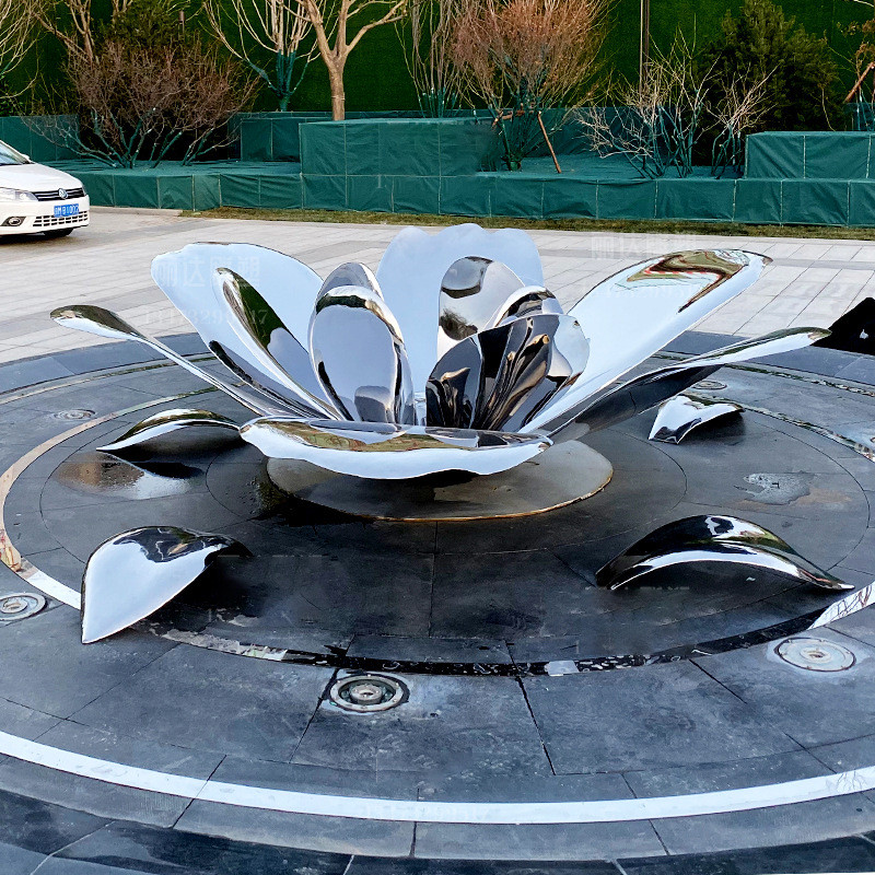 厂家不锈钢创意抽象户外玻璃钢造型装饰铸铜景观设计网红拍照雕塑