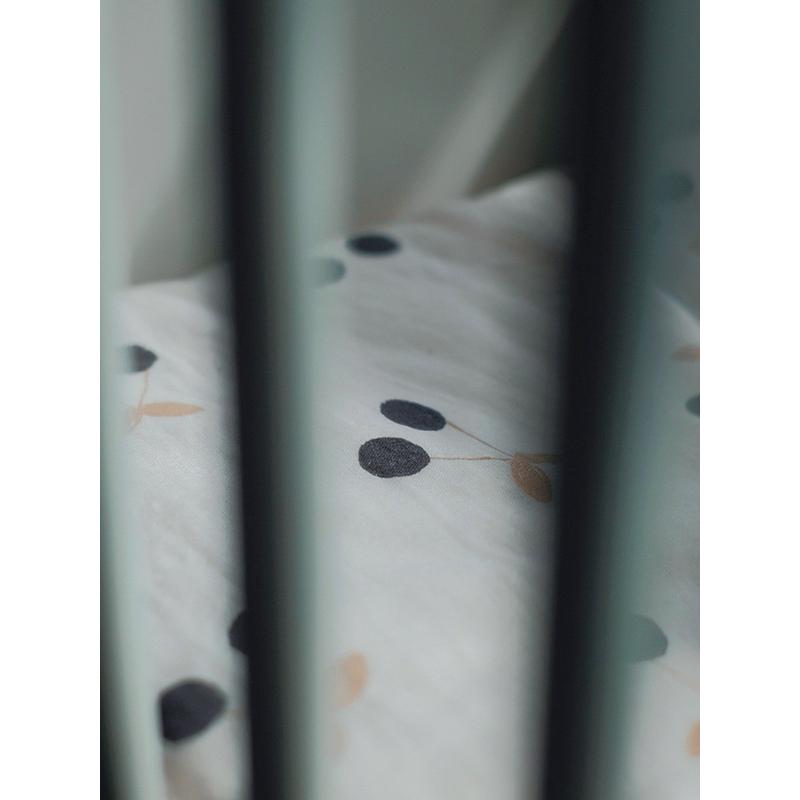 mnx2批樱桃颗发有呀！软糯糯全棉双层纱婴幼儿被套儿童幼儿园