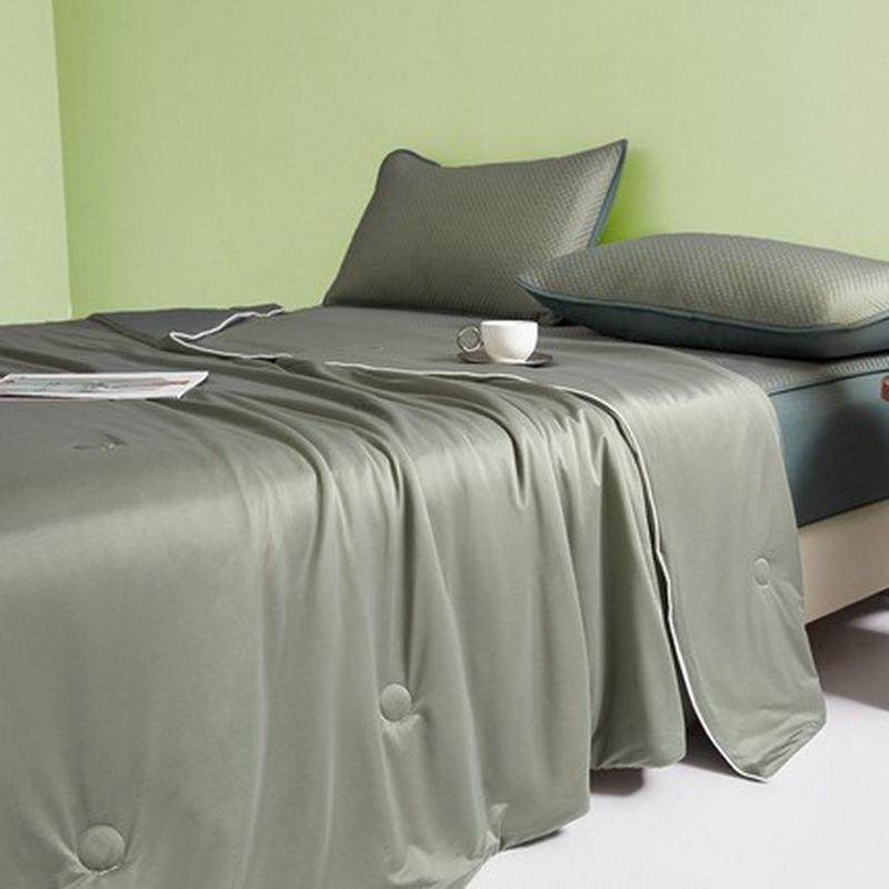 批发云母凉床笠丝夏被夏季冰丝席可水洗四件套感夏天薄被子