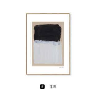 黑白默想北欧黑白客厅多联组合画卧室挂画人物文艺工作室玄关画
