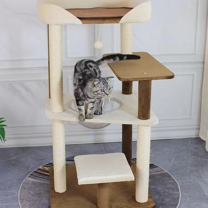 热销网红大床猫爬架猫窝猫树一体大型猫咪用品布偶缅因攀爬剑麻柱