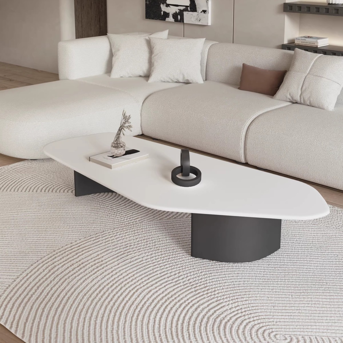 岩板异形茶几客厅家用轻奢现代简约创意小户型高级感网红款茶几桌