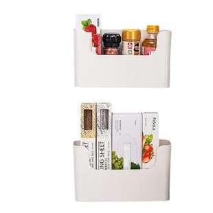 9wor厨房柜门收纳盒橱柜门后置物架挂墙墙上壁挂收纳架窄长型整