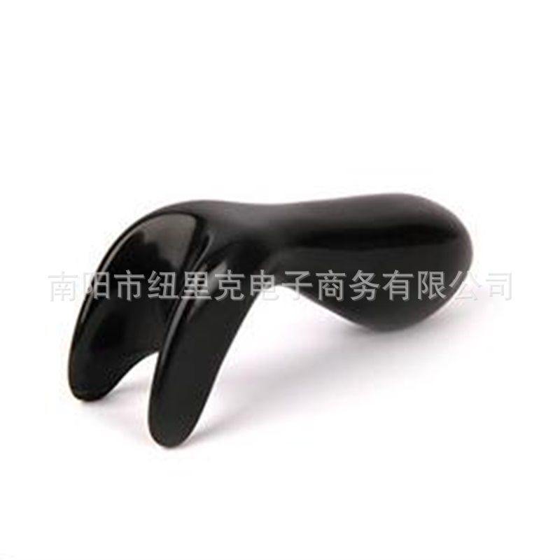 泗滨砭石狗刮痧板脚底按摩背部刮痧刀形砭石全身拨筋按摩