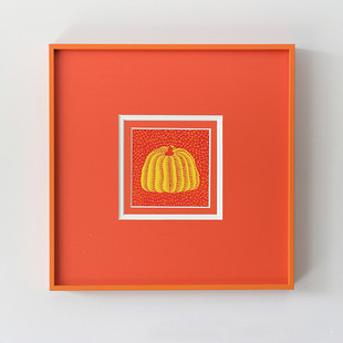 多巴胺彩色 卧室客厅餐厅设计师插画艺术装饰画草间弥生南瓜挂画