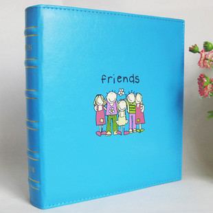 靓影/高级《面/3r相册5寸像册400张影集仿皮红色美好家庭》