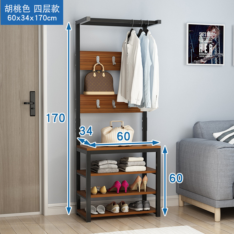 g3yn简易客厅衣服架子换鞋凳衣帽架鞋架组合衣架落地门厅柜鞋柜衣