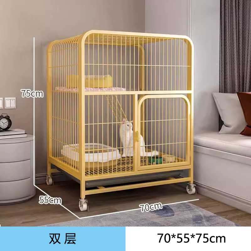 厂家直供方管双层猫别墅猫笼三层猫笼子猫咪笼子猫窝猫房子猫爬架