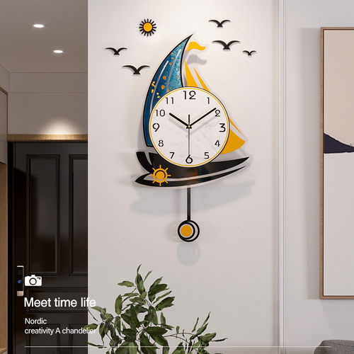 热销钟表挂钟客厅家用时钟挂墙挂式现代时尚网红装饰石英钟表挂表