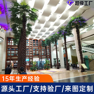 室内外仿真棕榈树老人棕榈树树景观仿真植物公园绿化带装饰假葵