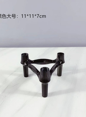复古摆件创意分子结构拼接组合设计师样板间简约金属烛台