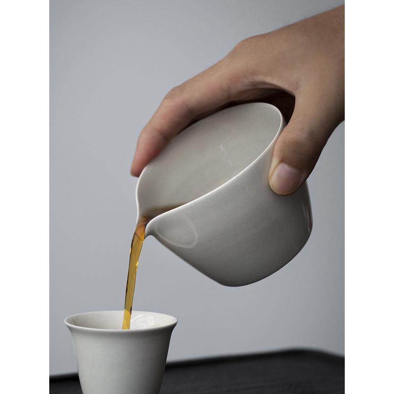 元无手忙心闲陶瓷手工公道杯匀杯分茶器灰釉日式茶器茶具新品