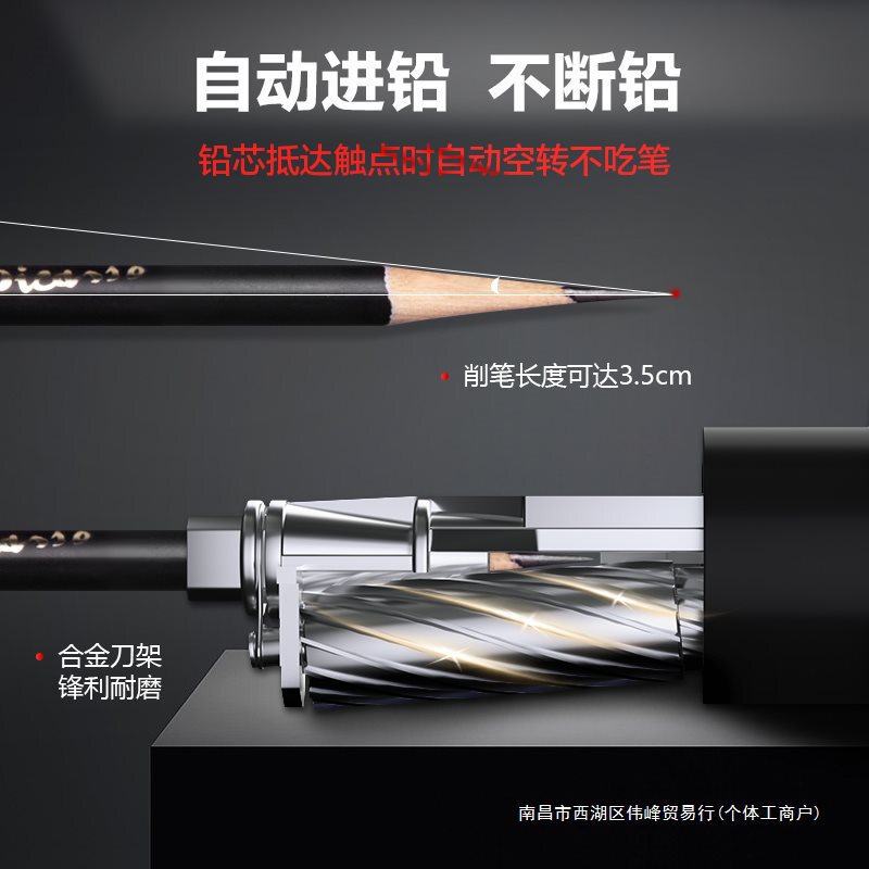 素描卷笔刀速写转笔刀美术生炭笔削笔器儿童小学生手摇全自动铅笔