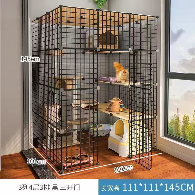 猫笼子超大自由空间猫舍猫屋家用猫咪大室内笼子猫空笼两层猫别墅