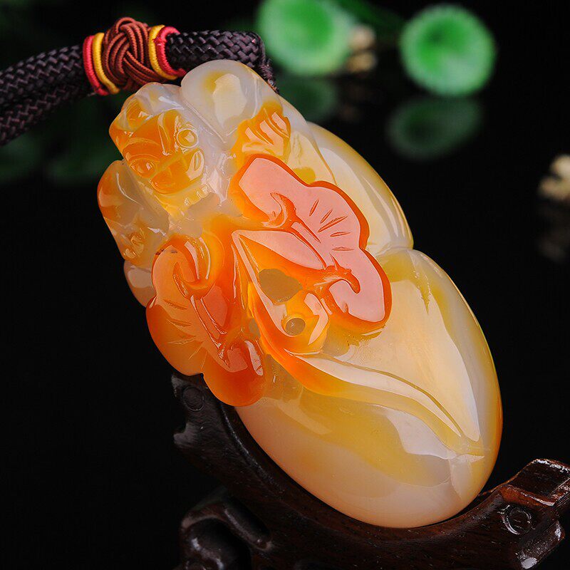 天髓色俏手把件如意貔貅手把玩玉挂件玉吊坠玉手玩件