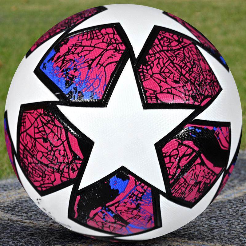 标准5号球4足球球无缝热胶粘pu高弹耐磨号成人中小学生