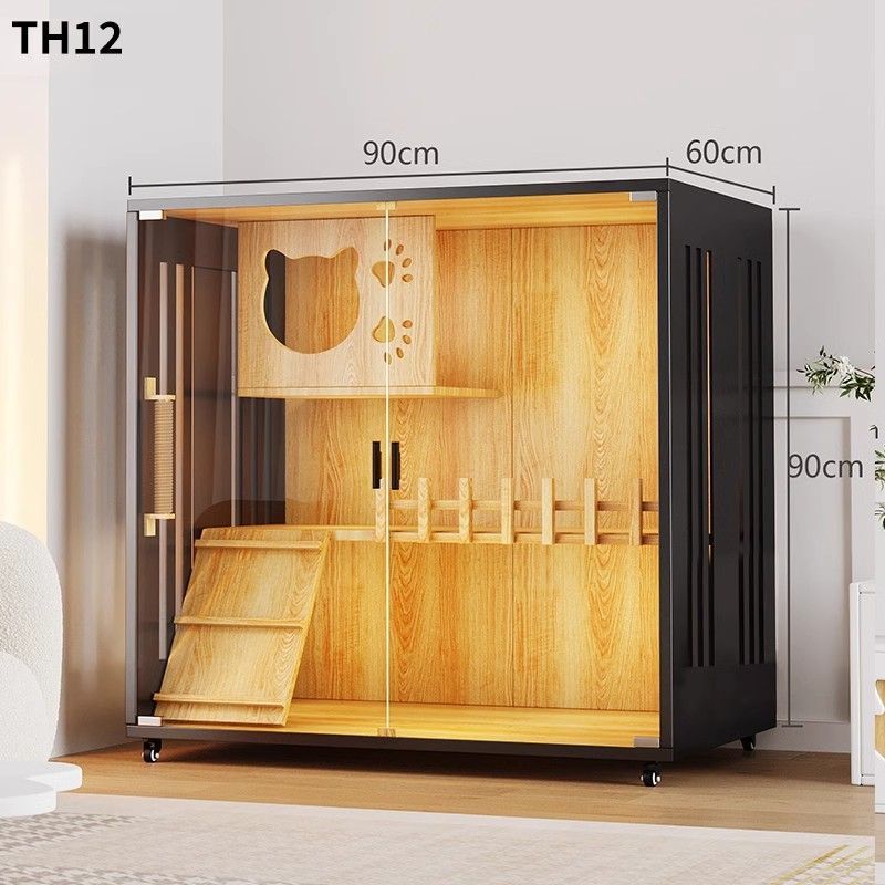 猫别墅二层猫笼子超大自由空间家用一体室内大号猫笼别墅猫舍猫屋