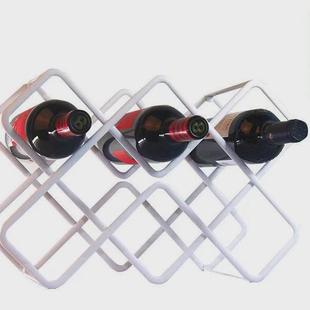 红酒架沙放多层置物架菱形八瓶红酒架子酒柜摆放磨斜防滑展示架