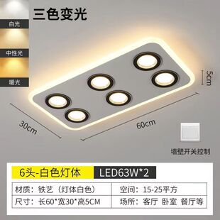 明装 筒灯无主灯过道照明衣帽间天花灯led家用客厅走廊灯长条卧室