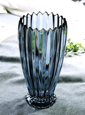 北欧玻璃花瓶摆件ins风样板间客餐厅花瓶插花高装饰品高级感颜值