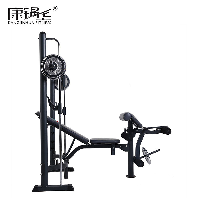 康锦华 多功能举重床深蹲架 卧推架杠铃架健身器材家用杠铃套装