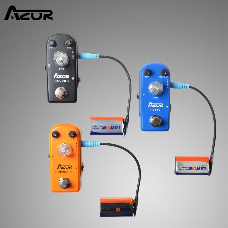 azor厂家直销迷你块单压缩踏板复古法兹吉他效果器2种模式ap-310